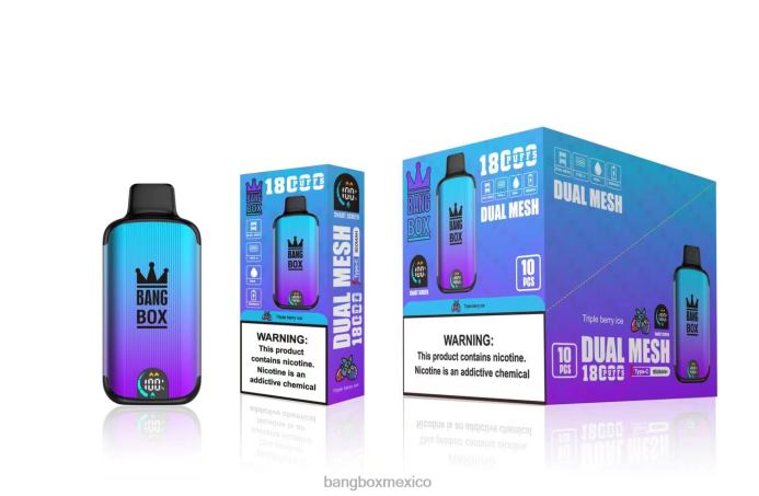 Bang Box Mexico - Bang Box 18000 bocanadas hielo de triple baya