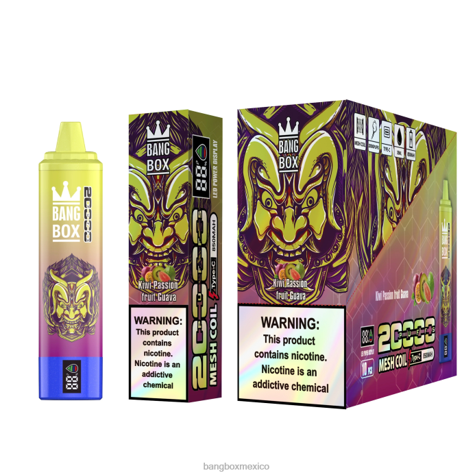 Bang Box Mexico - Bang Box Pantalla inteligente de 20000 inhalaciones kiwi maracuyá guayaba
