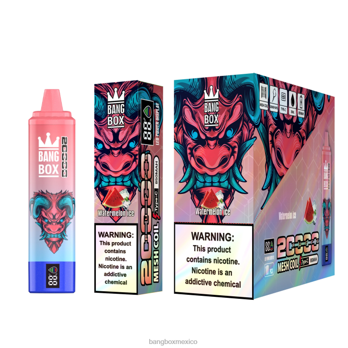 Bang Box Vape - Bang Box Pantalla inteligente de 20000 inhalaciones hielo de sandia