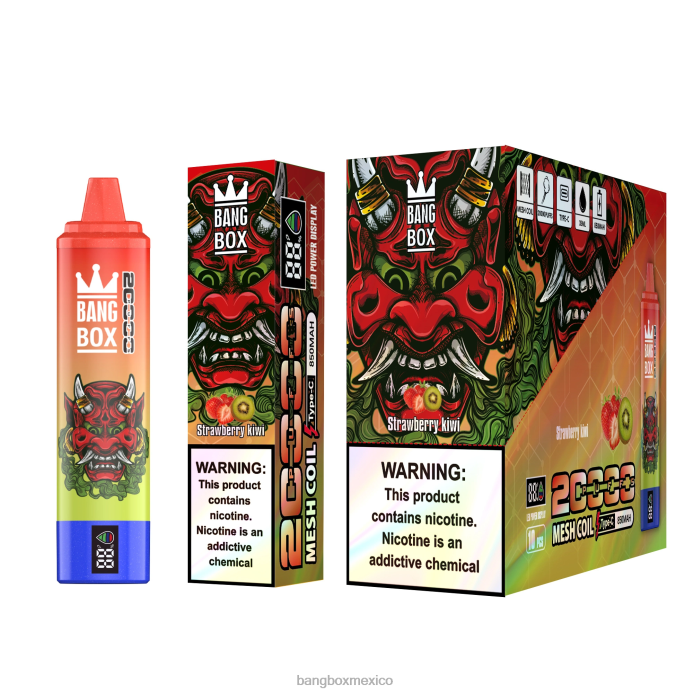 Bang Box Vape - Bang Box Pantalla inteligente de 20000 inhalaciones kiwi fresa