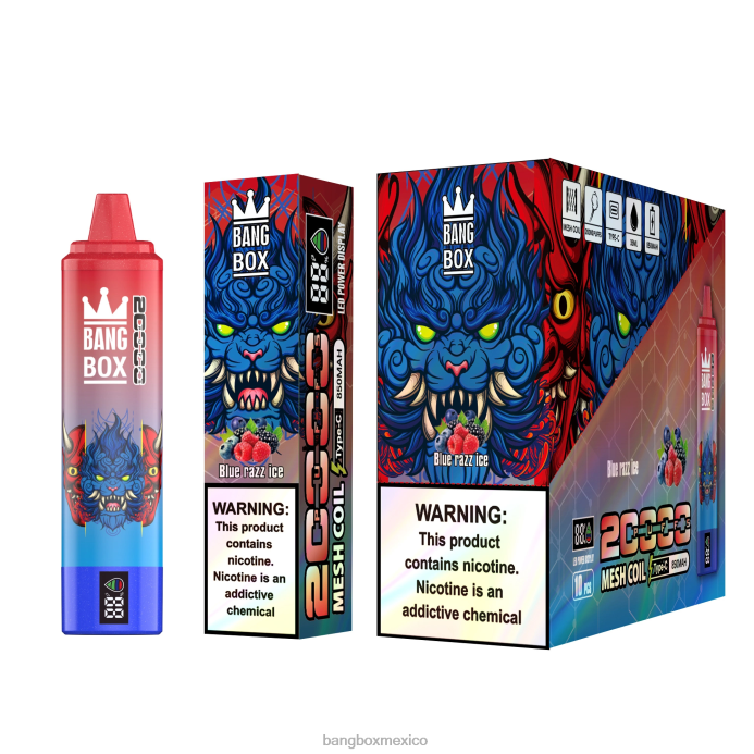 Bang Box Vape Price - Bang Box Pantalla inteligente de 20000 inhalaciones hielo azul
