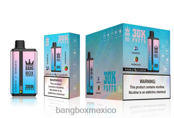Bang Box Vape Price - Bang Box 30000 inhalaciones de dos sabores. hielo de arándanos y hielo de sandía