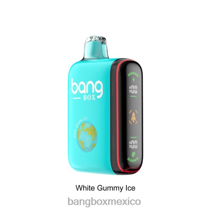 Bang Box Mexico - Bang Box Pantalla de potencia inteligente de 9000-18000 inhalaciones hielo gomoso blanco