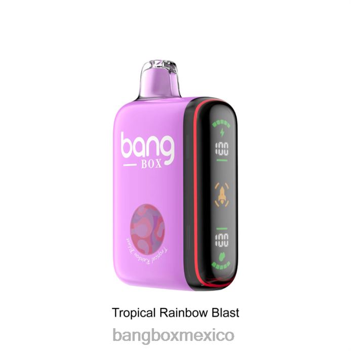 Bang Box Vape - Bang Box Pantalla de potencia inteligente de 9000-18000 inhalaciones explosión del arco iris tropical