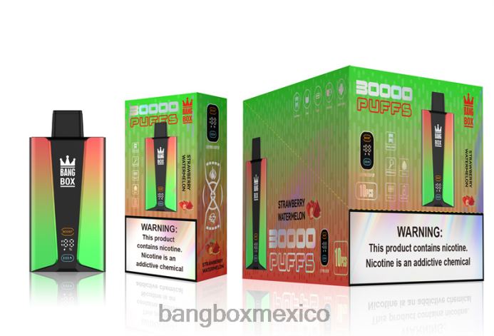 Bang Box Mexico - Bang Box Pantalla inteligente de 30000 inhalaciones sandia fresa