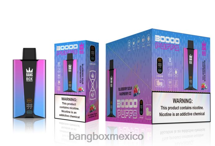Bang Box Vape - Bang Box Pantalla inteligente de 30000 inhalaciones arándano frambuesa agria hielo