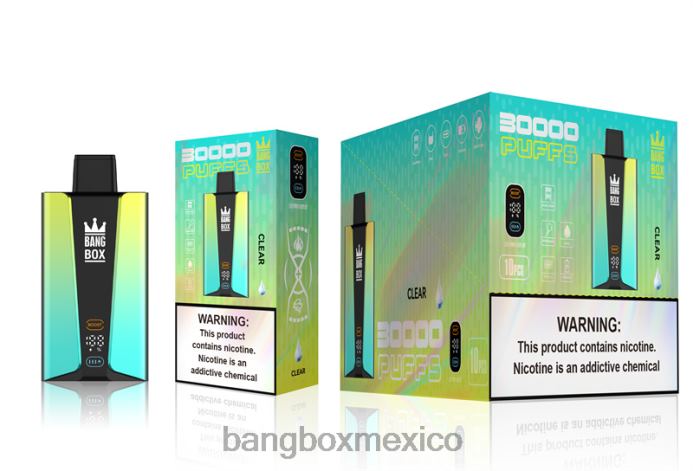 Bang Box Vape - Bang Box Pantalla inteligente de 30000 inhalaciones claro