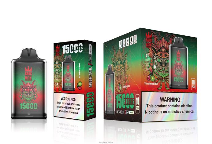 Bang Box Mexico - Bang Box s1-15000 bocanadas kiwi fresa