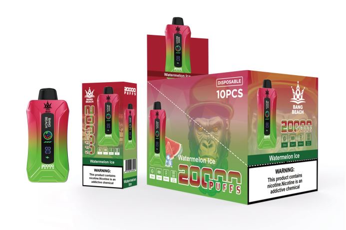 Bang Box Precio - Bang Beach vape elegante de la pantalla de 20000 soplos hielo de sandia