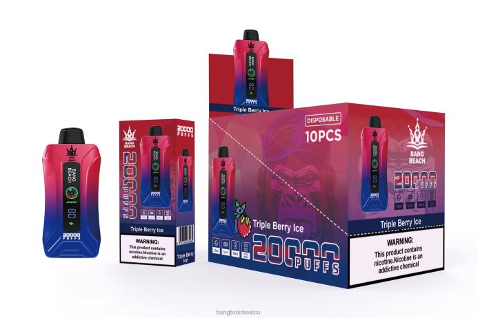 Bang Box Price - Bang Beach vape elegante de la pantalla de 20000 soplos hielo de triple baya