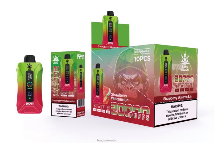 Bang Box Price - Bang Beach vape elegante de la pantalla de 20000 soplos sandia fresa