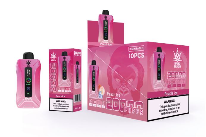 Bang Box Vape Price - Bang Beach vape elegante de la pantalla de 20000 soplos hielo de durazno