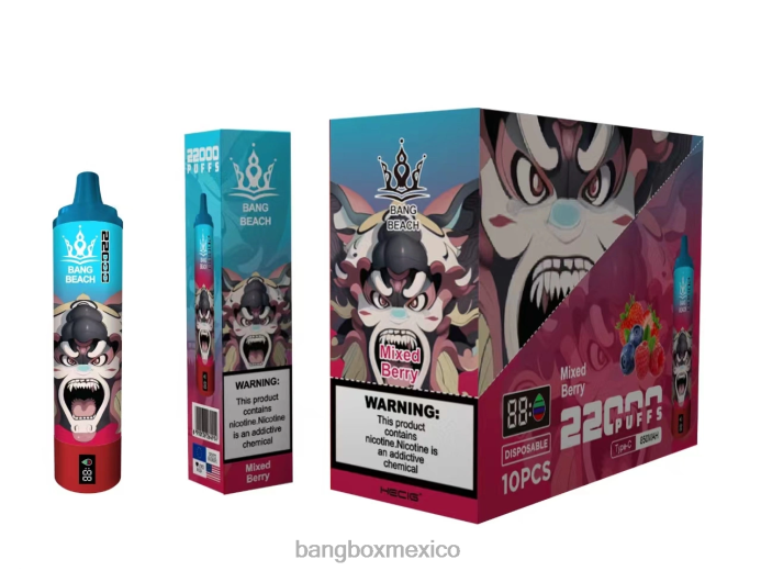 Bang Box Vape - Bang Beach Pantalla inteligente de 22000 inhalaciones bayas mixtas