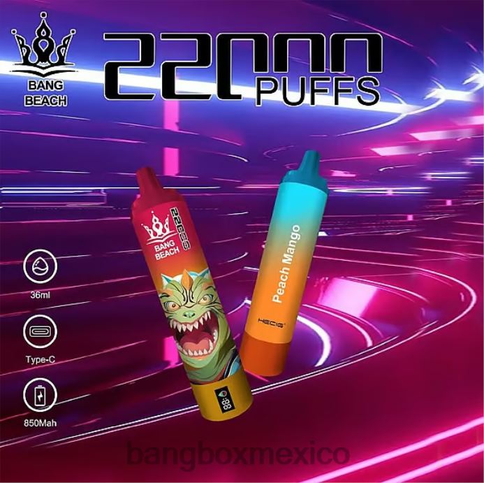 Bang Box Vape Price - Bang Beach Pantalla inteligente de 22000 inhalaciones mango durazno